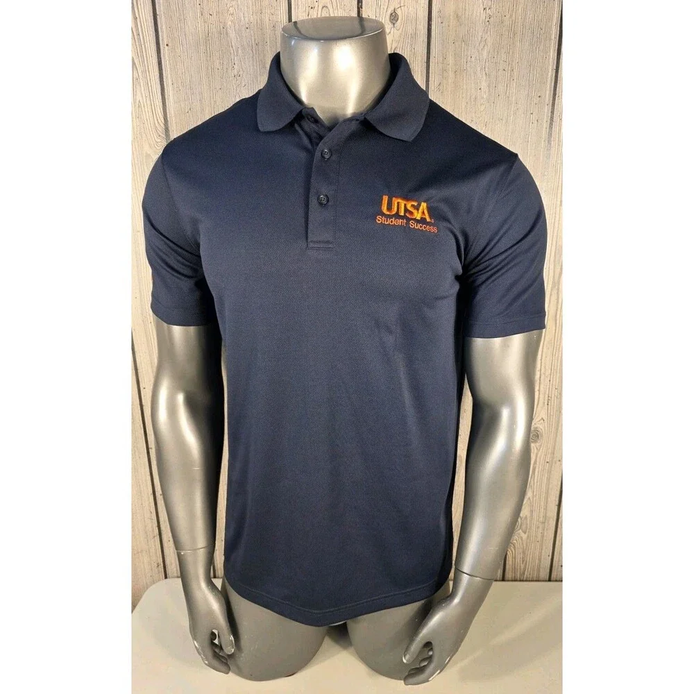 UTSA Roadrunners Student Success Men's Navy Blue Polo Shirt Large